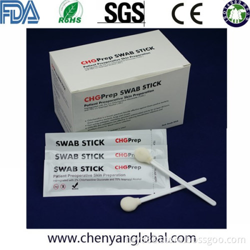 Disinfection70% Isopropyl Alcohol 2% Chlorhexidine Gluconate Chg Swabstick